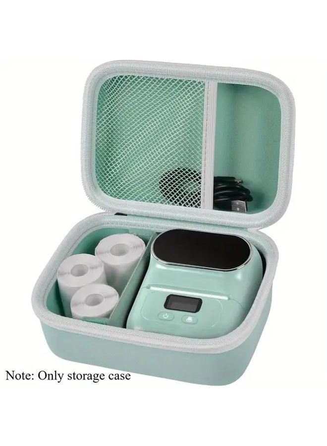 Blue Storage Bag For Phomemo M110 Label Maker Printer Labels USB Cable Accessories - Image 1